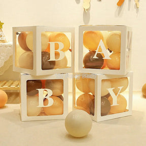 Transparent Balloon Letter Box Baby Shower Decoration Birthday Wedding Custom Name Balloon Box 1st Birthday Party Decorations